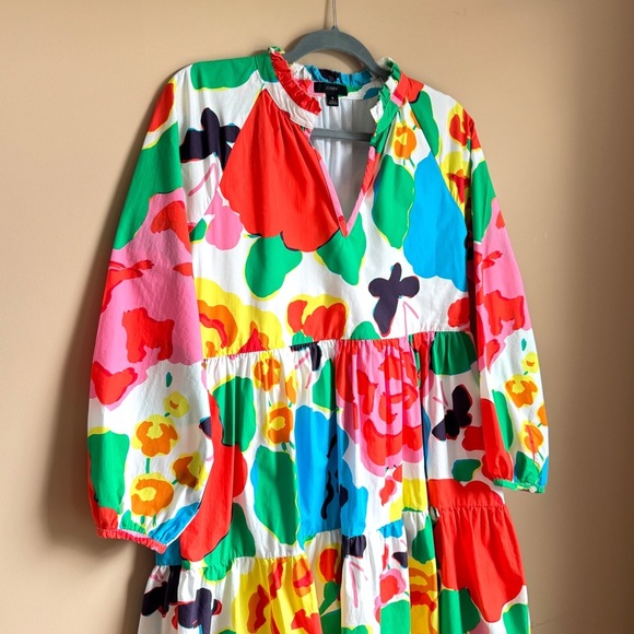 J.Crew Tiered Popover Dress – Ratti® Jardin Floral – Size Small – Fully Lined - Picture 5 of 10